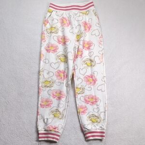MonnaLisa Girls Floral Print Cotton Sweatpants